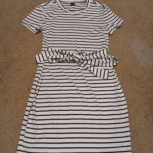 Striped Black and White Dress